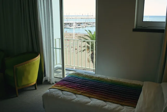 غرفة بسريرين منفصلين بإطلالة على البحر، Varandas do Atlântico by RIDAN Hotels 4/5