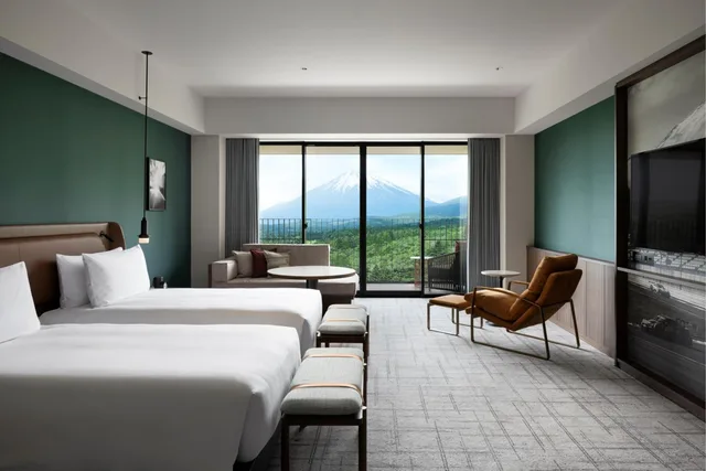 غرفة ديلوكس بسريرين منفصلين بإطلالة على الجبل، Fuji Speedway Hotel, The Unbound Collection by Hyatt 1/1