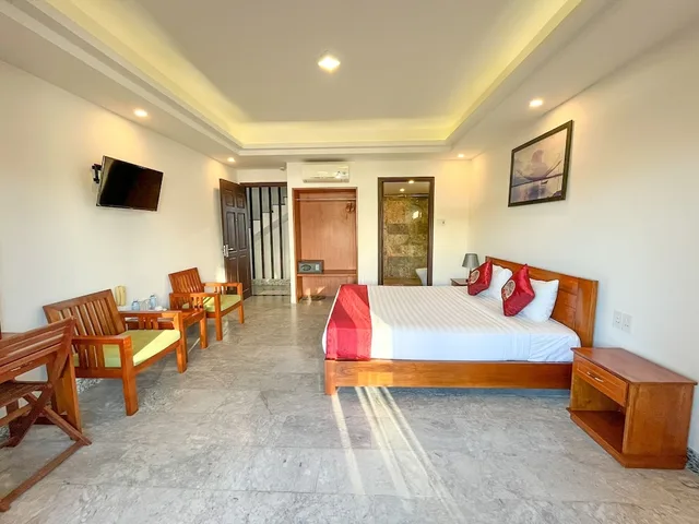 غرفة ديلوكس بسرير كوين بإطلالة على الحديقة بشرفة، Trendy Life Villa 5/10