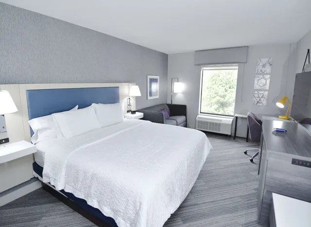 استوديو بسرير كينج، Hampton Inn Auburn Ma 3/4