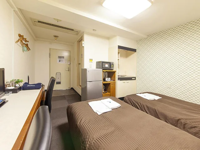Semi Room, Semi Double Bed, Twin Beds, Smoking، Hotel Livemax BUDGET Nippori 2/2