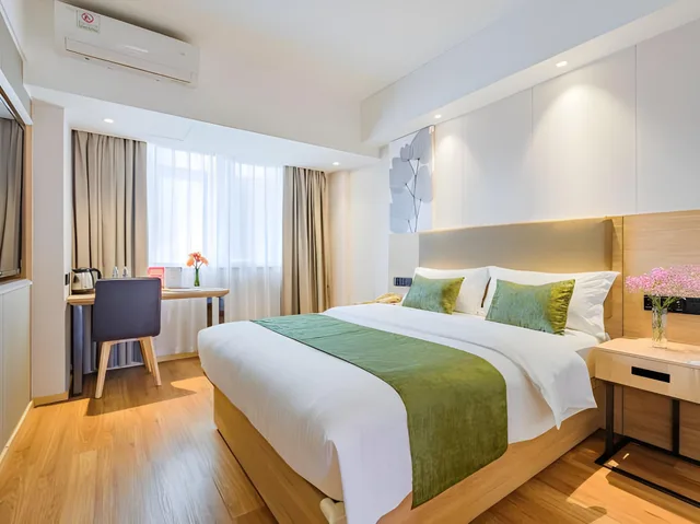 غرفة قياسية، GreenTree Inn Shanghai Jingan Railway Station Xinzha Road Business Hotel 1/1