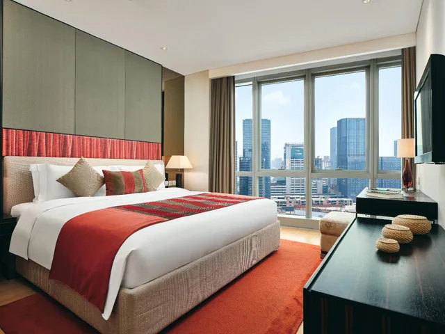 غرفة ديلوكس بغرفتي نوم، Grand ParcVue Hotel Residence Chengdu 1/1