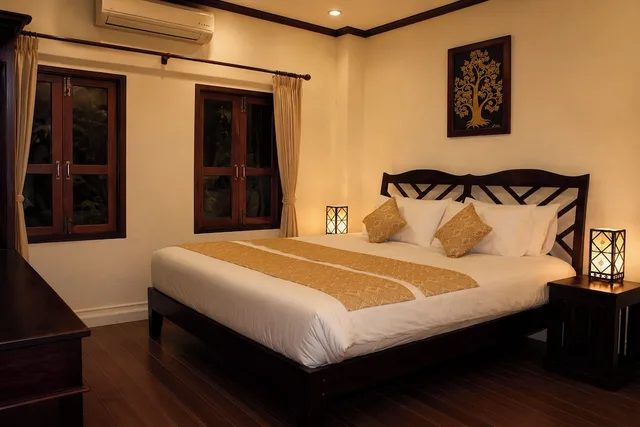 غرفة ديلوكس بسرير مزدوج، Luang Prabang Legend Hotel 1/10