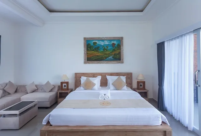 غرفة جونيور بسرير مزدوج بغرفة نوم واحدة مع أريكة، Sujiwa Ubud Retreat 2/9