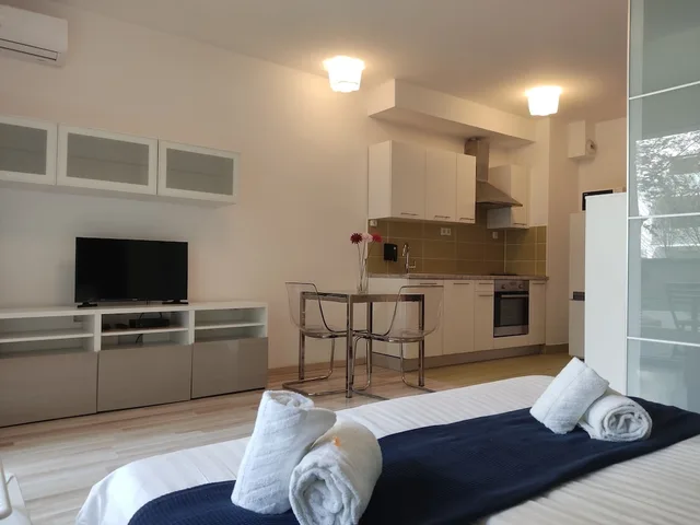 استوديو بشرفة مع أريكة، CORVIN CENTER SUITES 8/10