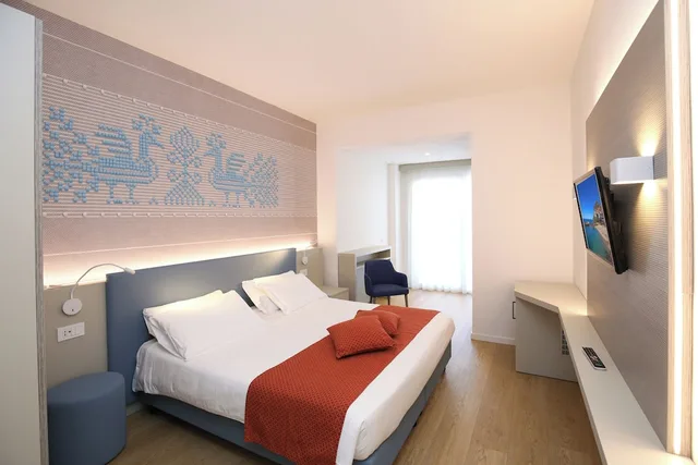 غرفة بانورامية بسريرين منفصلين بإطلالة على البحر، Riviera Castelsardo Hotel 7/10