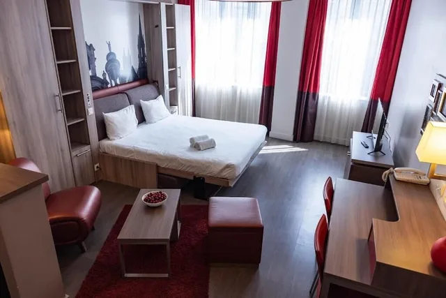 استوديو سوبيريور بسرير كوين بإطلالة على النهر، City O Appart Hotel 5/10