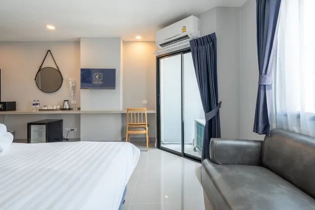 غرفة غراند بسرير كينج، Cozy Blu Suvarnabhumi 1/3