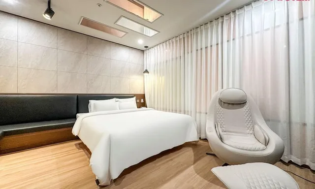 غرفة بسرير كوين، Hotel Yeogiuhtte Gwangju Ha Nam 5/6