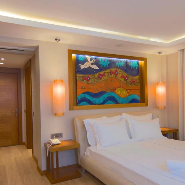 غرفة ديلوكس بسرير مزدوج بإطلالة على البحر، Marisol Boutique Hotel 1/10