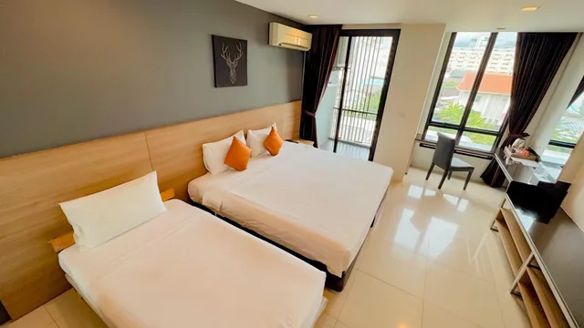 غرفة ديلوكس ثلاثية بسرير مزدوج وسرير فردي، Marigold Sukhumvit 1/3