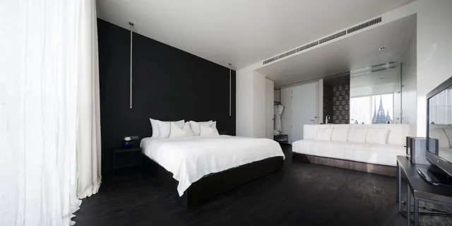 غرفة ديلوكس ركنية بسرير كينج بإطلالة على النهر، Sala Rattanakosin Bangkok Hotel 6/10