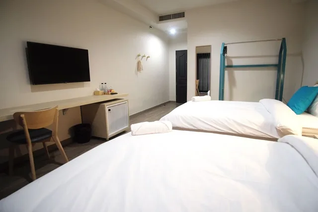 غرفة قياسية بسريرين منفصلين، Siam Mansion Hat Yai 5/6