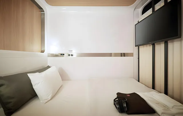 Male Dorm, First Class, Cabin, Single Bed, FIRSTCABIN Kyoto Nijojo 1/2