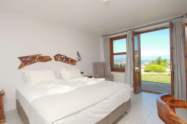 غرفة بسرير مزدوج بإطلالة على البحر بشرفة، Cunda Labris Hotel 2/10