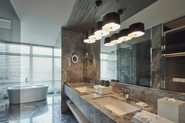 غرفة بريميير بسرير كينج بإطلالة على المدينة، THE AMNIS, a Luxury Collection Hotel, Kaohsiung 5/5