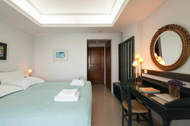 غرفة بسرير مزدوج أو سريرين منفصلين، Villa Renos 7/10