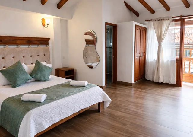 غرفة قياسية بسرير مزدوج، Hotel Las Palmas Villa De Leyva 4/10