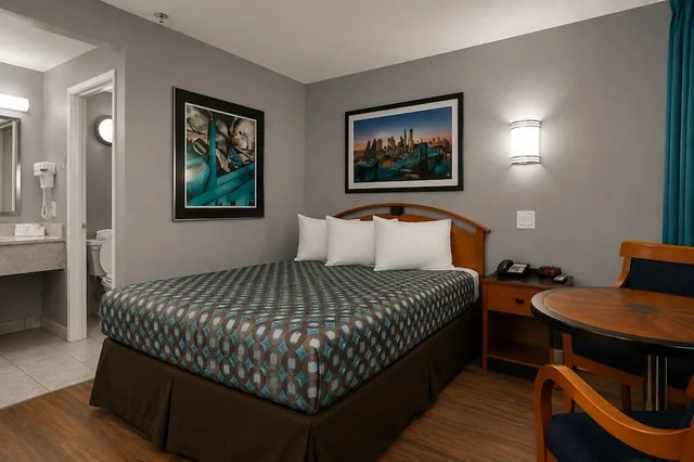 غرفة ديلوكس بسرير كينج، Vagabond Inn Bakersfield South 7/10