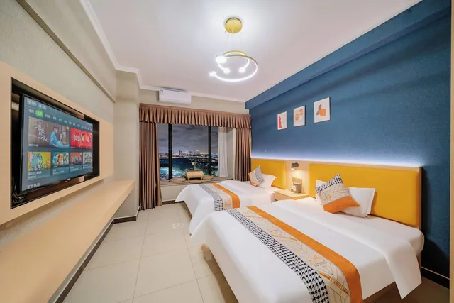 غرفة قياسية بسريرين كوين، Angda Pazhou Apartment 1/5