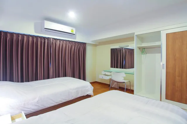 غرفة بسريرين منفصلين، Phudara City View Huahin 3/6
