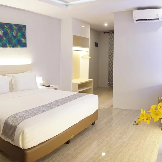 غرفة ديلوكس بسرير كينج بإطلالة على الحديقة، Grand Harvest Resort and Villas 7/10