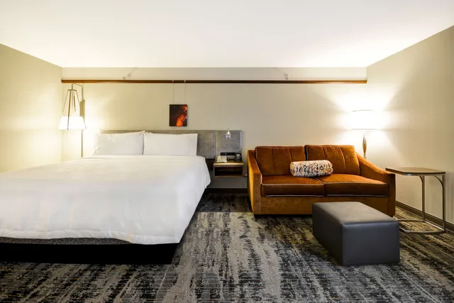 غرفة بسرير كينج مع أريكة، Hilton Garden Inn Austin/Round Rock 3/5