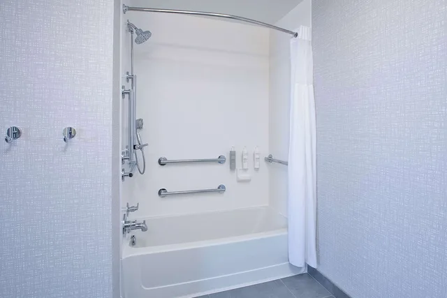 غرفة بسرير كينج مع أريكة بحوض استحمام لذوي الإعاقة، Hampton Inn Detroit/Utica-Shelby Township 3/3