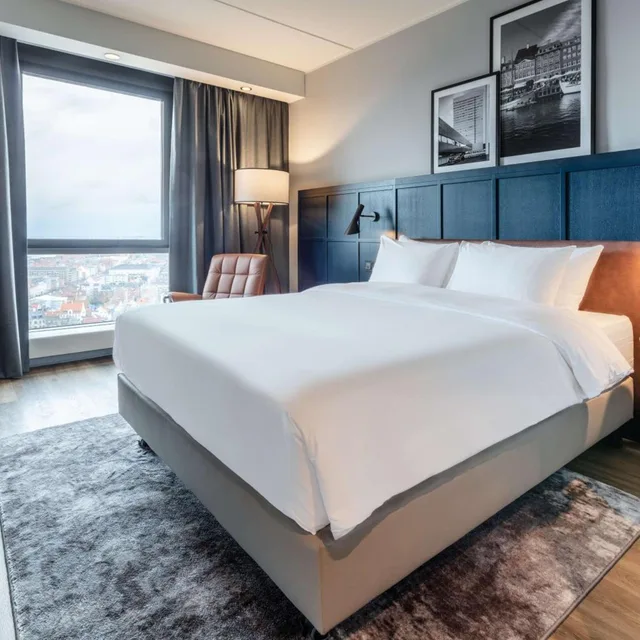 جناح جونيور بانورامي بسرير كينج بإطلالة على المدينة، Radisson Blu Scandinavia Copenhagen 2/7