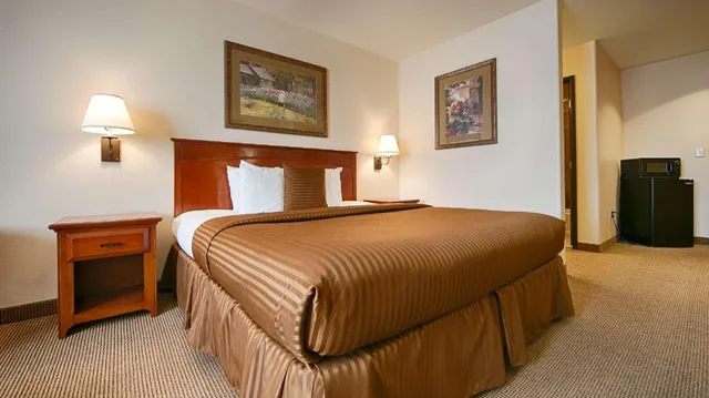 غرفة بسرير كينج بحوض استحمام لذوي الإعاقة، Best Western Territorial Inn & Suites 1/3