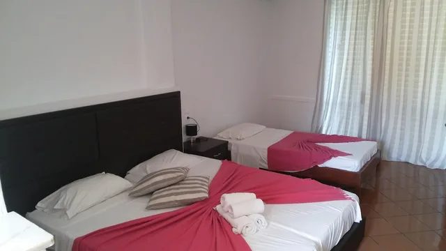 Room, Triple, 1 Double and 1 Single Bed, Garden View, Mediterranean Blue 1/8