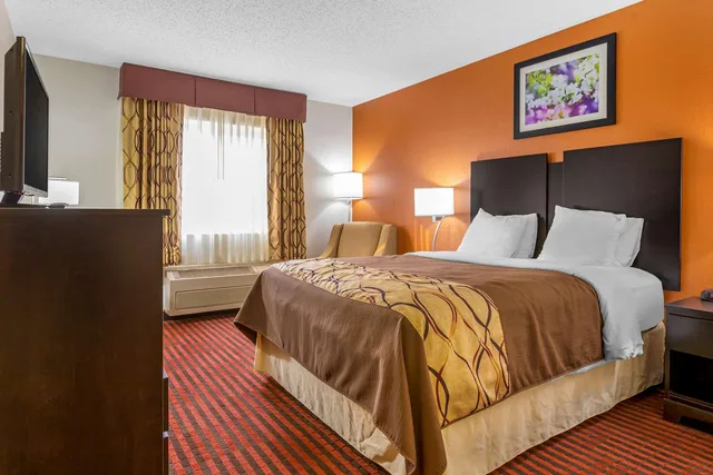 غرفة بسرير كوين لذوي الإعاقة، Rodeway Inn Coopersville, MI 2/4