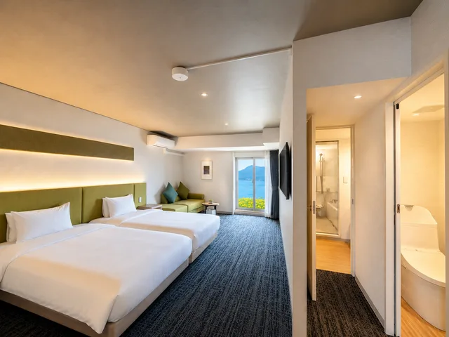 غرفة بسريرين منفصلين، Hotel Cocoa 2/2