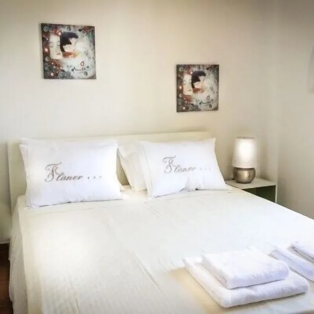 غرفة بسرير مزدوج بإطلالة جزئية على البحر، Fiamegou Villa 1/1