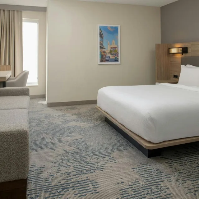 جناح بسرير كينج مع أريكة بحوض استحمام لذوي الإعاقة، SpringHill Suites by Marriott New Orleans Warehouse Arts District 3/10