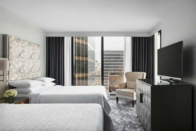 غرفة بسريرين مزدوجين بإطلالة على المدينة، Sheraton Melbourne Hotel 10/13