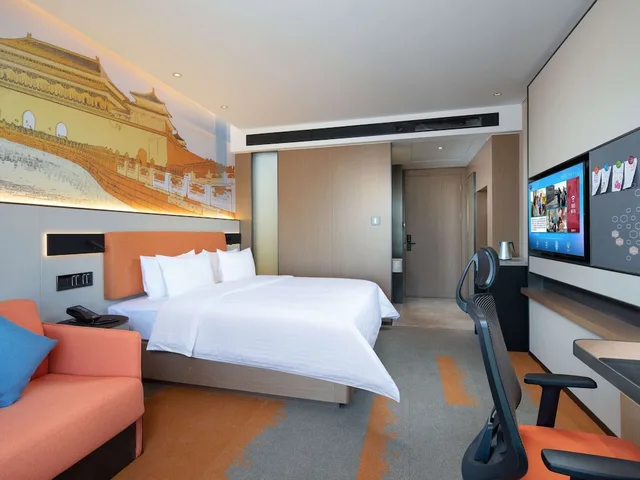 غرفة سوبيريور بسرير كينج، Hampton by Hilton Beijing Wuzi Xueyuan Road 2/3
