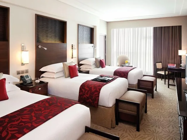 غرفة ثلاثية بثلاثة أسرّة بإطلالة على المدينة، فندق ساعة مكة فيرمونت(Makkah Clock Royal Tower A Fairmont Hotel) 4/10