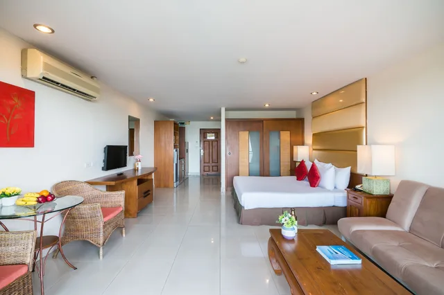غرفة ديلوكس بسرير كينج بإطلالة على البحر، Bella Villa Cabana 10/10