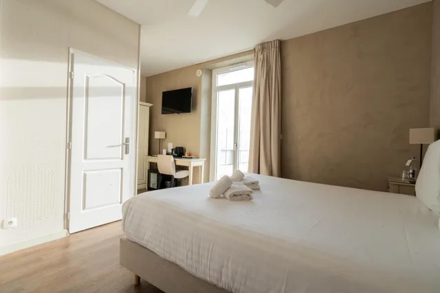 غرفة بريستيج بإطلالة على البحر بشرفة، Best Western Hotel De La Plage 1/7