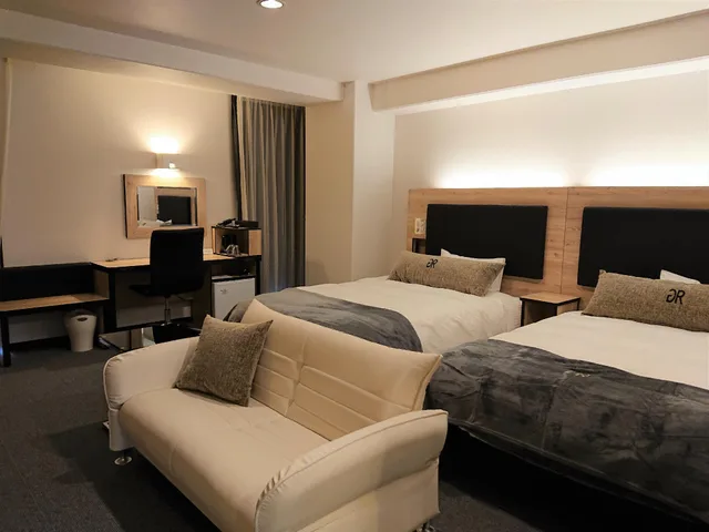 غرفة بريميير بسريرين مزدوجين للمدخنين، Green Rich Hotel Kurume 1/1