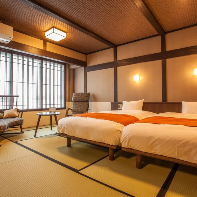 غرفة عائلية بأرضية تاتامي، Ryokan Asunaro 2/4
