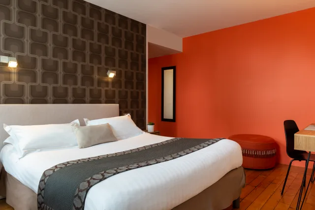 غرفة بسرير مزدوج أو سريرين منفصلين، The Originals Boutique Hotel Victoria Fontainebleau 3/3