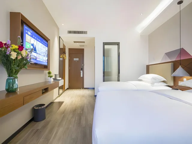 غرفة قياسية بسريرين، Borrman hotel (Shanghai Pujing Road) 1/2