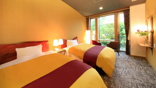 غرفة غربية قياسية بسريرين منفصلين في المبنى الرئيسي، Hakone Fuga - Adults Only 1/1