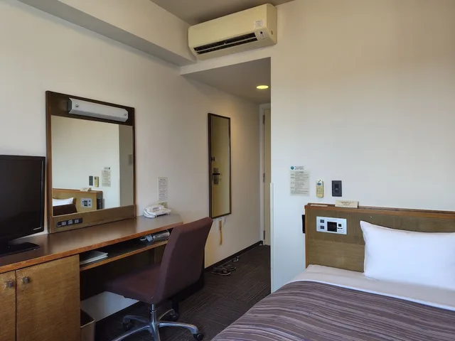 غرفة مفردة بسرير مزدوج في المبنى الرئيسي، Hotel Route-Inn Iwakiizumi Ekimae 5/8