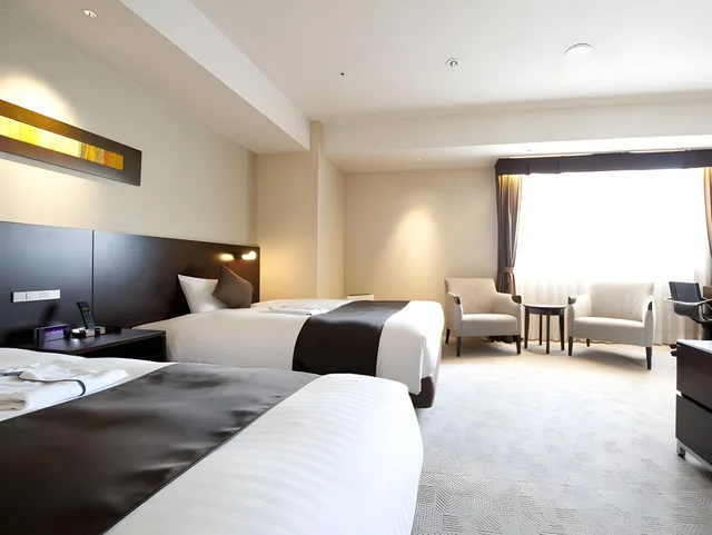 غرفة بسريرين مزدوجين، Hotel Tenjin Place 2/3