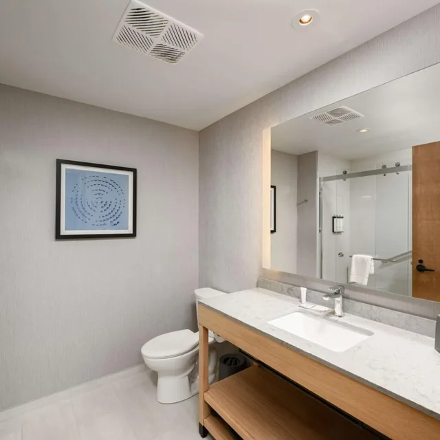 غرفة بسرير كينج مع أريكة في طابق مرتفع، Hyatt Place Albany 1/2