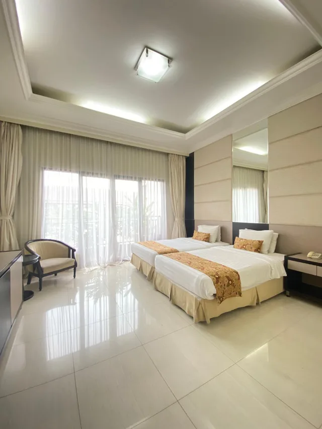 غرفة بسريرين منفصلين، Grand Ussu Hotel And Convention 1/2